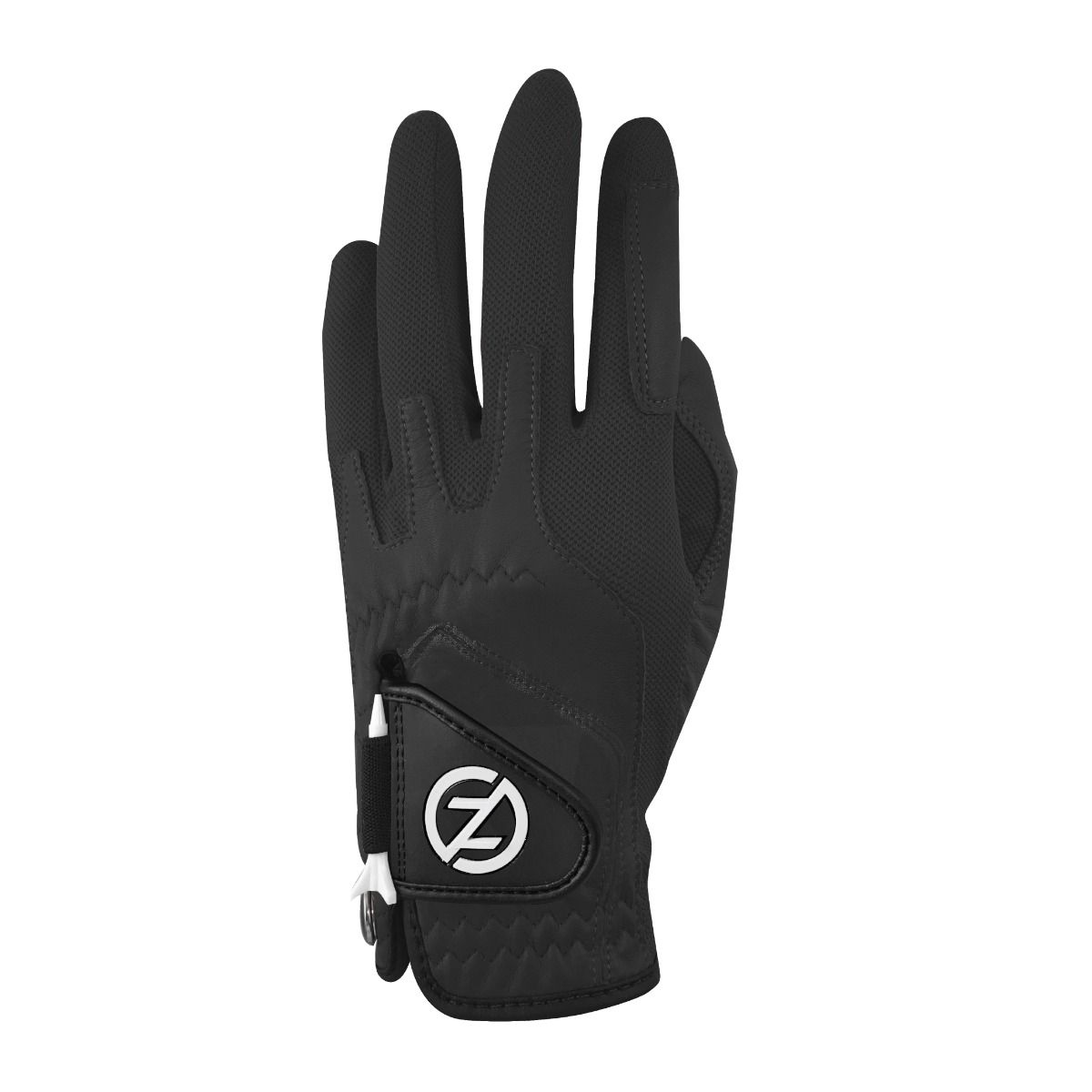 Zero Friction Men's Cabretta Elite Leather Glove Black by Vertical Groove Golf (VGG)