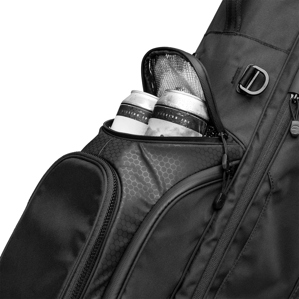 Sunday Golf Ryder 23 Matte Black Golf Bag by Vertical Groove Golf (VGG)